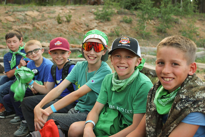 Campers enjoy each others company at a Camp fire during Youth camp. Photo: Annunciation Heights